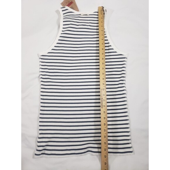 Hemen Biarritz Marcel Gari Breton Stripe Natural Marine Tank Top Womans XL - Picture 6 of 8